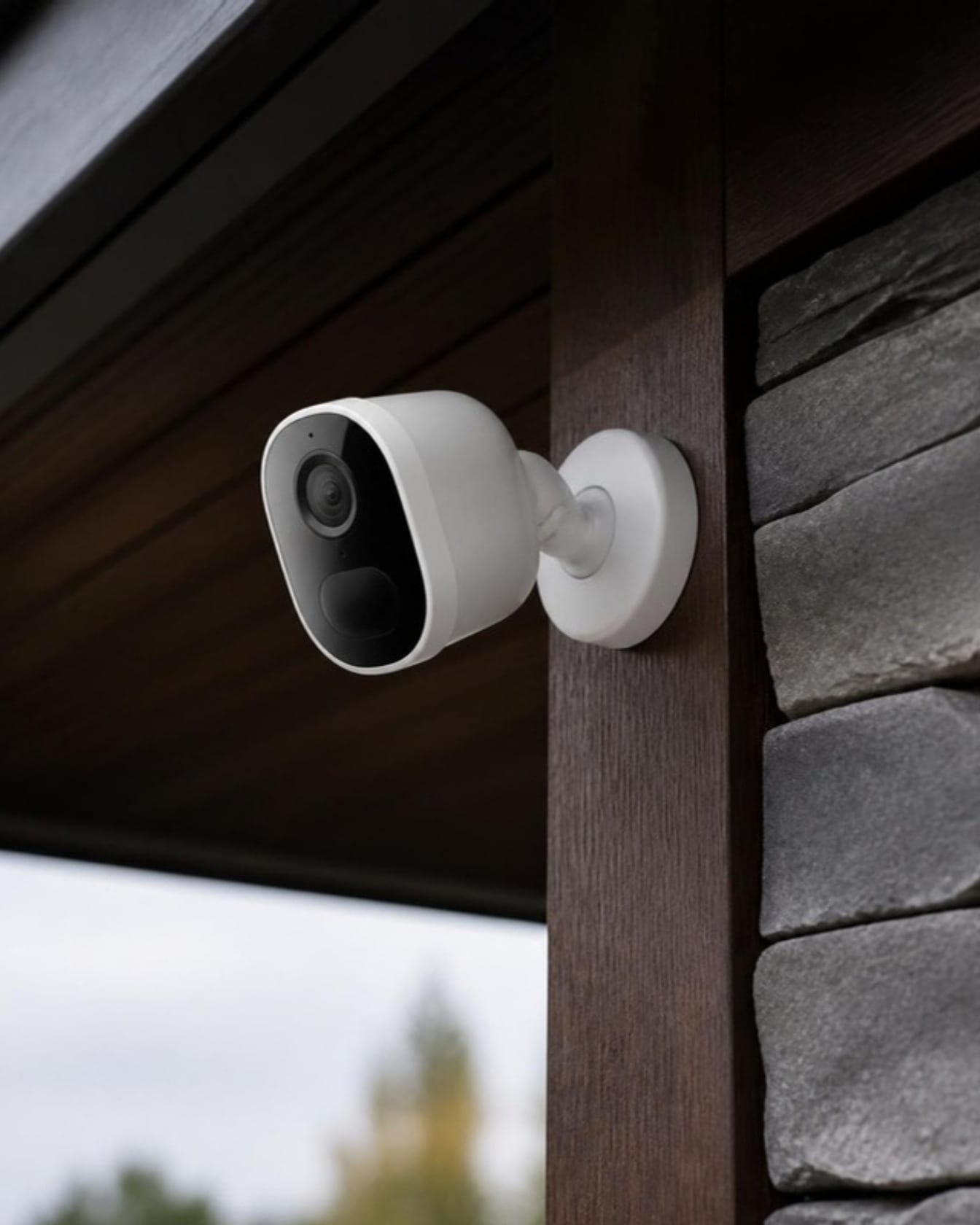 360 Security outdoor camera watching over a driveway