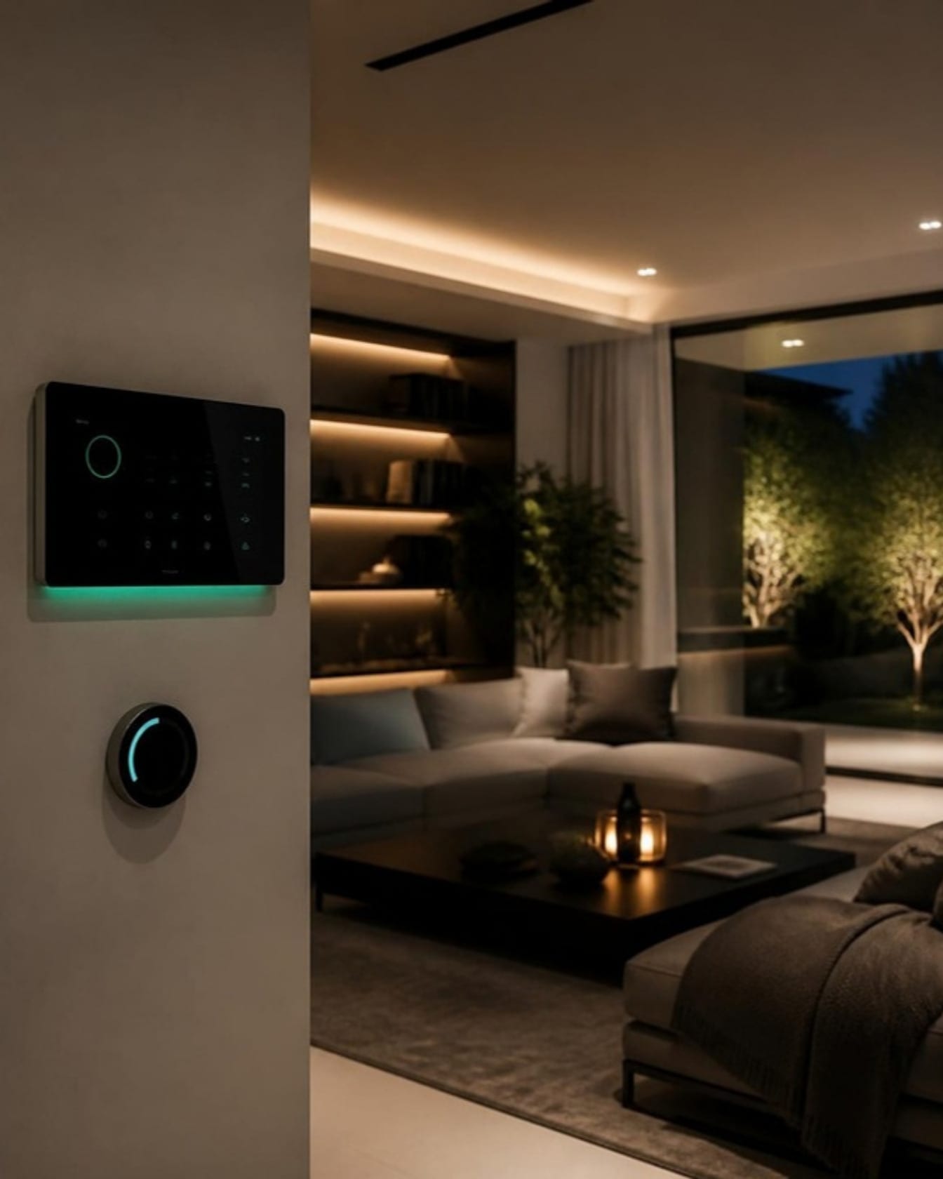 Smart lock and thermostat controlled from the 360 Security app